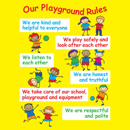 Positive Playtime Wall Sign Playground Rules  hi\-res