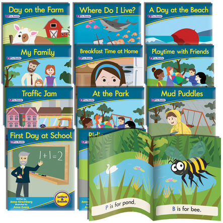 Letters \x26 Sounds Book Collection Phase 1 12pk  hi\-res