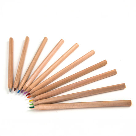 TTS Chunky Natural Triangular Colouring Pencils  hi\-res