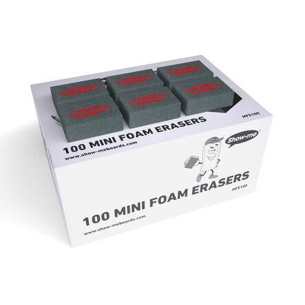 Show\-me® Mini Whiteboard Eraser Packs 100pk  hi\-res