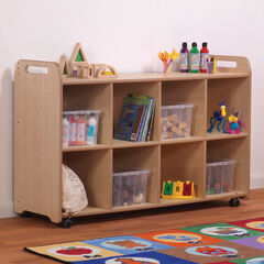 Millhouse 4 Column Shelf Storage with Tubs  hi-res