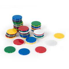 Multicoloured 20mm Plastic Counters  hi-res