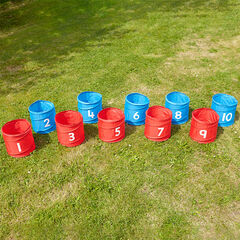 Numbered Folding Storage Tubs 10pk  hi-res