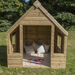 Outdoor Wooden Playhouse Shelter with Table \x26 Benches  hi\-res