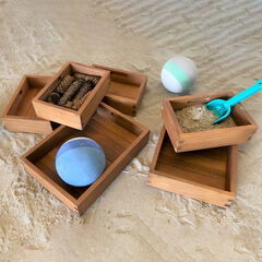 Wooden Sorting Boxes 6pk  hi-res