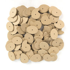Assorted Wooden Cams 4mm Hole 90pk  hi-res