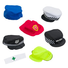 Role Play Dress Up Occupations Soft Hat Bundle 7pk  hi-res
