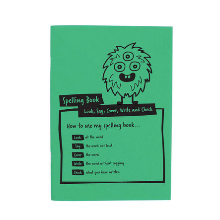 A5 Spelling Book Green 32pg 30pk  hi\-res