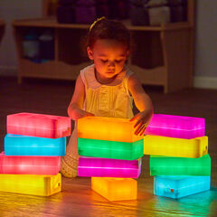 TTS Light Up Glow Construction Bricks 12pk  hi-res