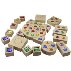 Gemstone Building Blocks 40pk  hi-res