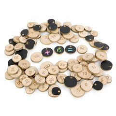Wooden 1-100 Number Pieces  hi-res