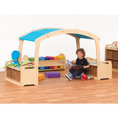Millhouse Low Den Cave Set Blue Roof with Baskets  hi-res