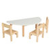 Essentials White Semi Circle Table  hi\-res