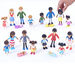 Pose and Play Figures \- Assorted Family Sets  hi\-res