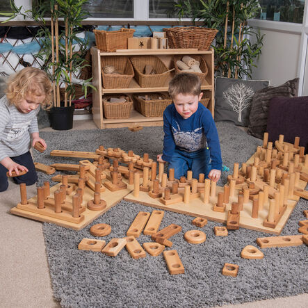 TTS Giant Wooden Stack \x26 Build Construction Blocks  hi\-res
