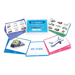 TTS French Transport Vocabulary Builder Activity Cards 46pk  hi-res