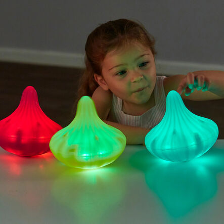TTS Light Up Twist \x26 Turn Spinning Tops  hi\-res