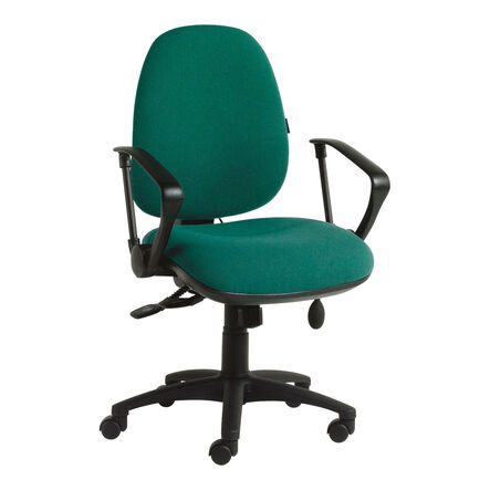 High Back Task Chair with Fixed Arms  hi\-res