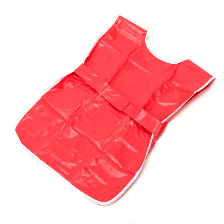 Plain Red PVC Waterproof Easy\-on Tabards  hi\-res