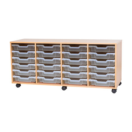 Mobile Quad Tray Storage Unit 24 Trays  hi\-res