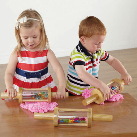 TTS Rolling \x26 Shaking Wooden Treasure Cylinders  hi\-res