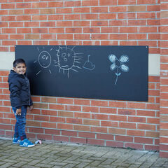 TTS Wall Mounted Long Outdoor Chalkboard H60 x L170 x D0.6cm  hi-res