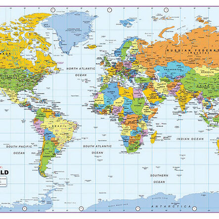 World Map Vinyl A1  hi\-res