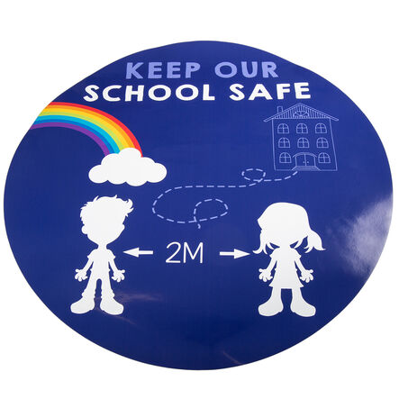 Indoor Floor Shape Stickers 5pk  hi\-res