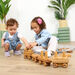 TTS Wooden Toddler Train with Building Blocks  hi\-res