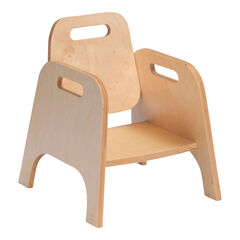 Solid Beech Infant Chairs Seat height 200mm 2pk  hi-res