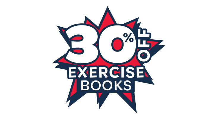 Big Summer Stockup! Save 30% on Exercise Books