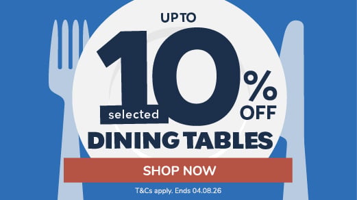 10% off selected dining tables